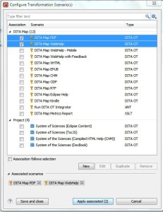 DITA Scenarios